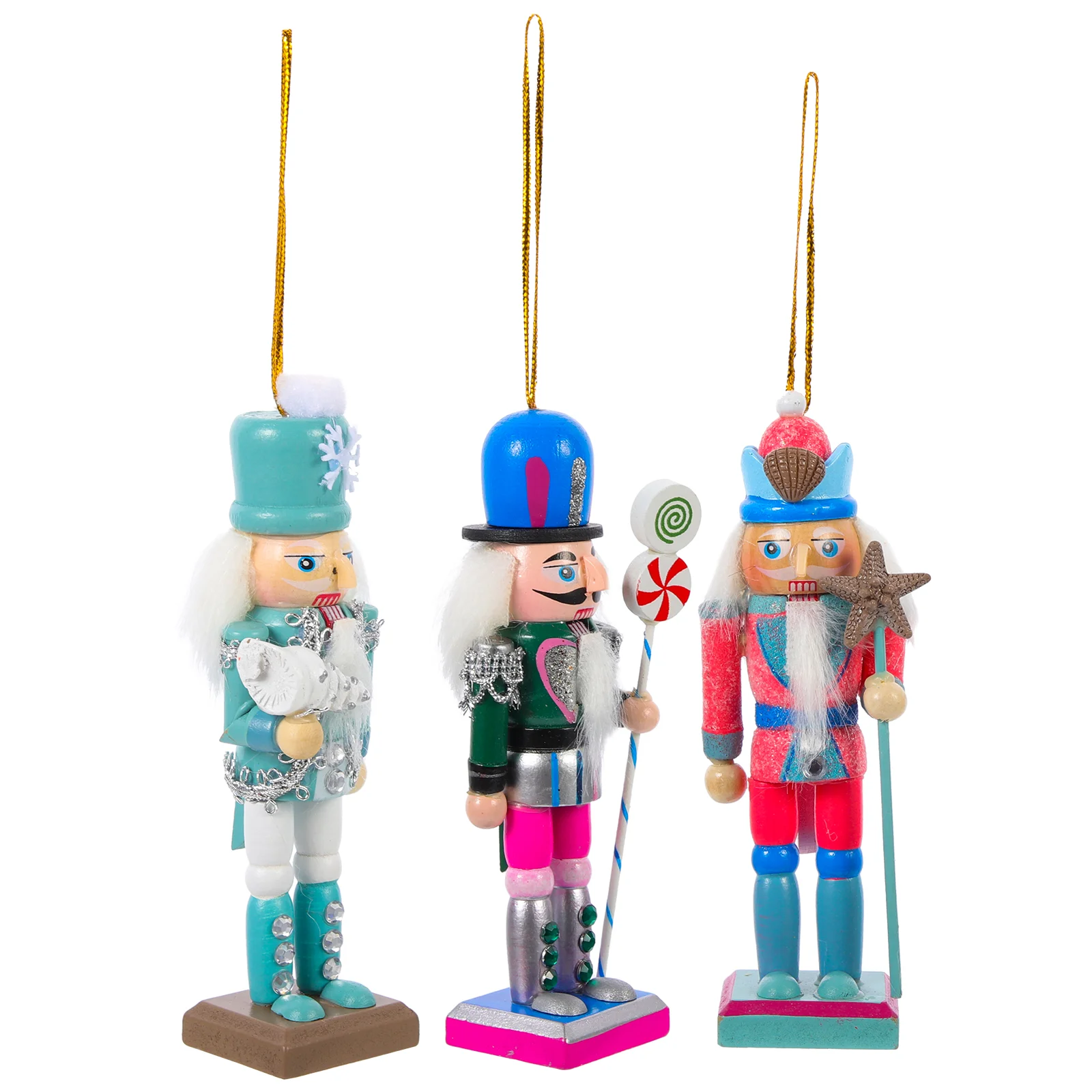 

Nutcracker Soldier Nutcrackers Toy Puppet Nauticaldoll Figures Puppets Statue Themed Figurines Christmas Ocean Ornaments Wooden