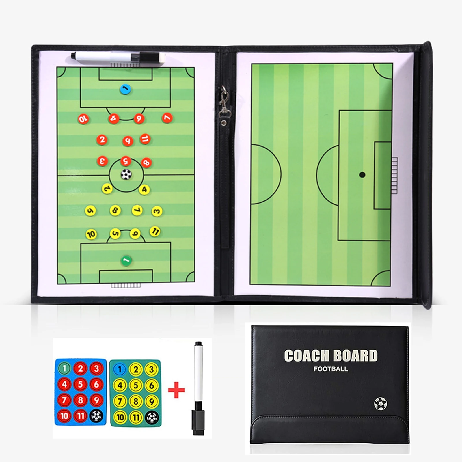 Tactics Board Blackboard PVC 537 G / 1.2 Lb Excellent Accessories Multi-purpose Ouble-sized PU Leather For Players Durable
Tactics Board Blackboard PVC 537 G / 1.2 Lb Excellent Accessories Multi-purpose Ouble-sized PU Leather For Players Durable
