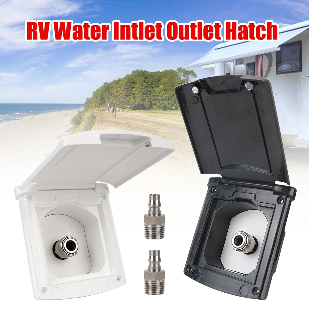 

RV Accessories Inlet Filter Lockable White Caravan Accessories For RV Boat Camper Trailer Gravity Fresh Water Fill Hatch