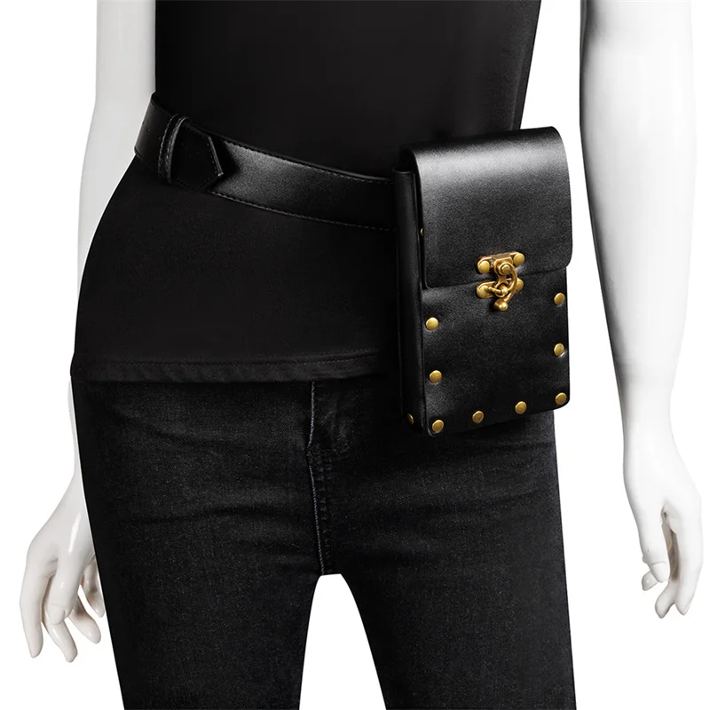 New Arrival Unisex Waist Bag Vintage Retro Leather Waist Packs Steampunk England Style Waist Phone Bag Outdoor Sport Waist Bags
New Arrival Unisex Waist Bag Vintage Retro Leather Waist Packs Steampunk England Style Waist Phone Bag Outdoor Sport Waist Bags