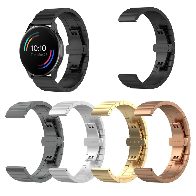 20mm 22mm Metal Stainless steel Strap For Huawei GT 2 46mm 42mm/Active 3 Sport Band For HONOR Magic/Amazfit/Galaxy Watch Xiaomi
20mm 22mm Metal Stainless steel Strap For Huawei GT 2 46mm 42mm/Active 3 Sport Band For HONOR Magic/Amazfit/Galaxy Watch Xiaomi