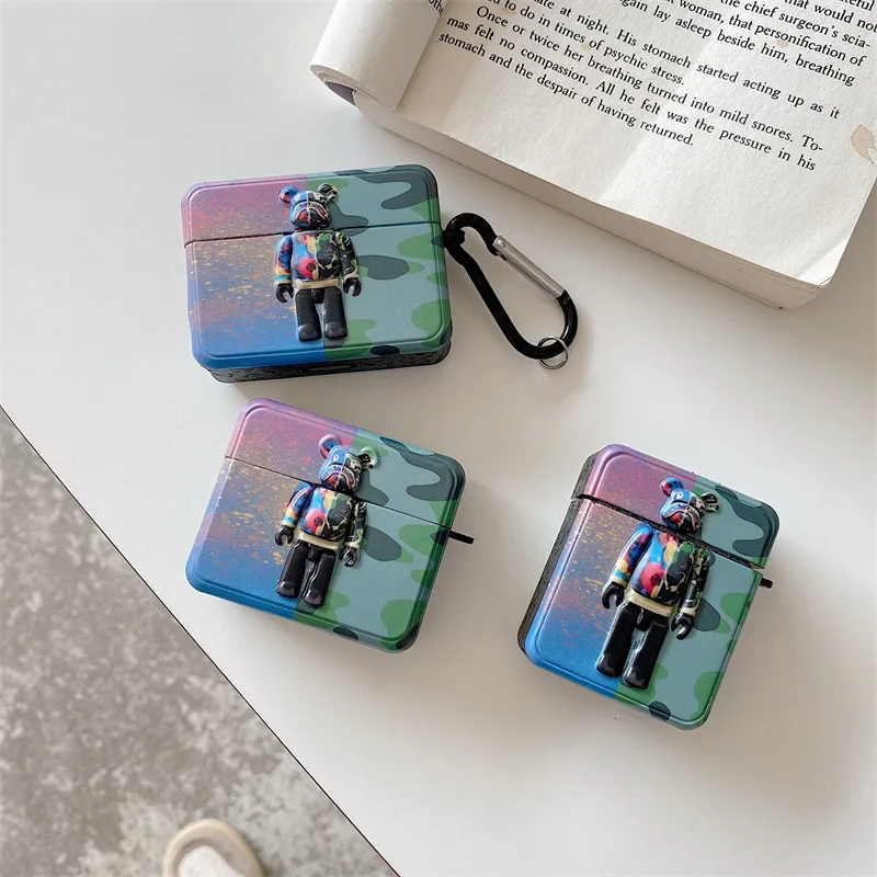 Fashion Camouflage Bear Figure Case for Apple AirPods 1 2 3 Pro Cases Cover IPhone Bluetooth Earbuds Earphone Air Pod Pods Case
Fashion Camouflage Bear Figure Case for Apple AirPods 1 2 3 Pro Cases Cover IPhone Bluetooth Earbuds Earphone Air Pod Pods Case