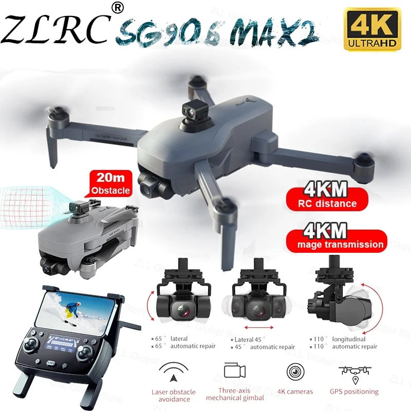 Дрон ZLRC SG906 MAX2 4K HD камера лазерное обход препятствия 3-осевой карданный подвес 5G WiFi SG906 Max Дрон FPV Профессиональный Радиоуправляемый квадрокоп...
Дрон ZLRC SG906 MAX2 4K HD камера лазерное обход препятствия 3-осевой карданный подвес 5G WiFi SG906 Max Дрон FPV Профессиональный Радиоуправляемый квадрокоп...