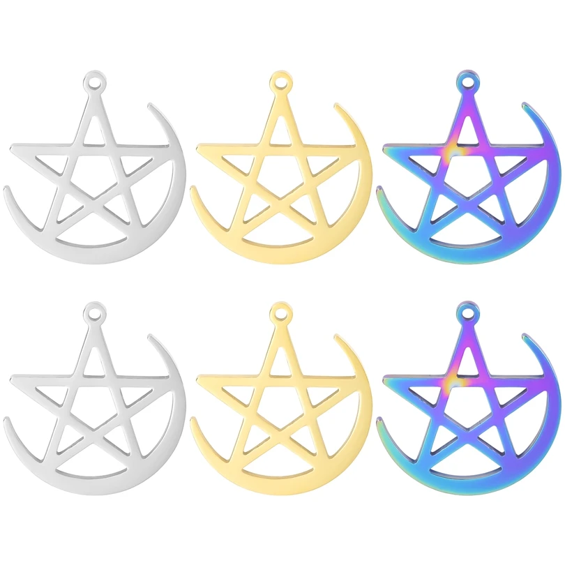 Mix Star/Moon Charms For Jewelry Making Supplies Hollow Stainless Steel Charm Women/Men Pendant Handmade Trendy Earring Material
Mix Star/Moon Charms For Jewelry Making Supplies Hollow Stainless Steel Charm Women/Men Pendant Handmade Trendy Earring Material