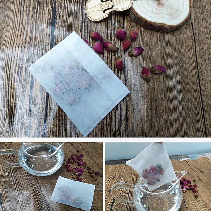 100Pcs Non-woven Disposable Empty Teabag Filter Herb Tea Infuser Strainer Supply Home Accessories
100Pcs Non-woven Disposable Empty Teabag Filter Herb Tea Infuser Strainer Supply Home Accessories