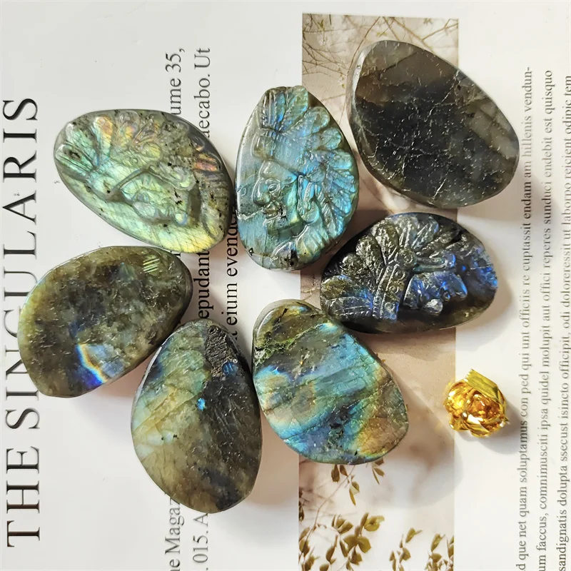 Labradorite Indian Avatar Natural Stones Quartz Hand Carving Gemstones Polished Crystal Healing Reiki Gems Home Decoration Gifts
Labradorite Indian Avatar Natural Stones Quartz Hand Carving Gemstones Polished Crystal Healing Reiki Gems Home Decoration Gifts