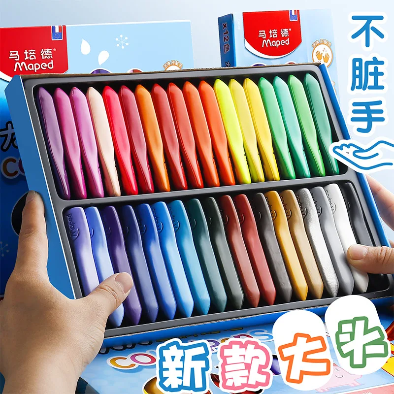 Maped Plastic Crayons Don't Dirty Hands 24/36 Colors Kids Safe And Reliable Triangle Oil Pastels Kids Art Education Drawing
Maped Plastic Crayons Don't Dirty Hands 24/36 Colors Kids Safe And Reliable Triangle Oil Pastels Kids Art Education Drawing