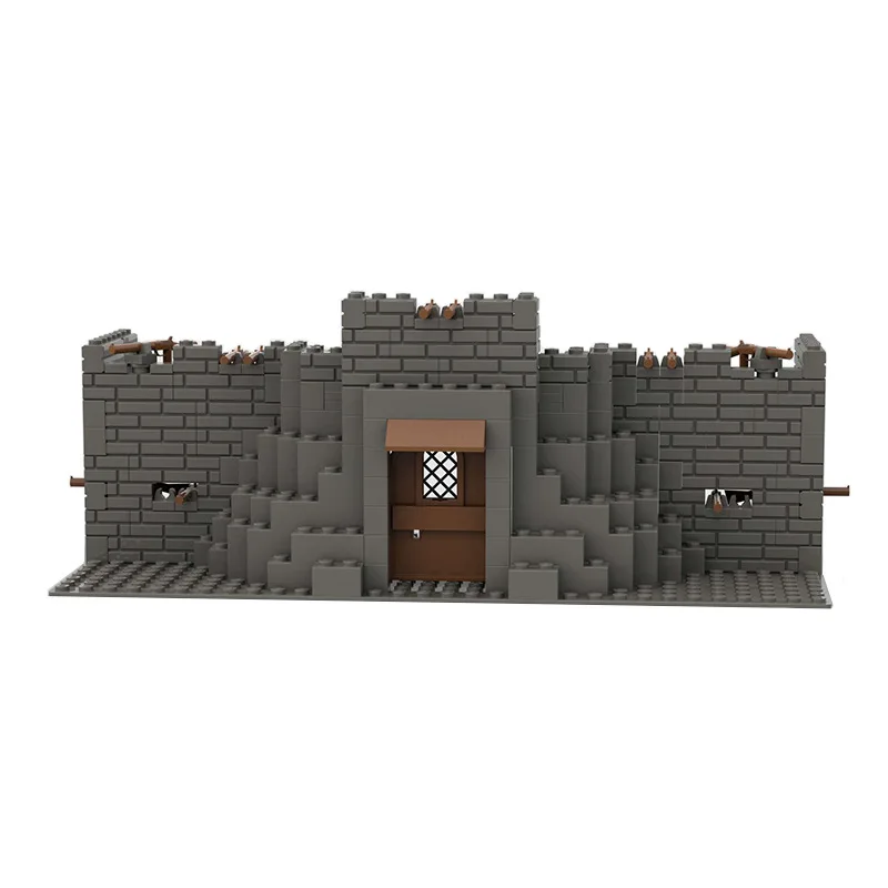 

MOC Military Building Rifle Blockhouse City Gate Wall Building Blocks Toy Compatible DIY Educational Model Bricks Kids Gift