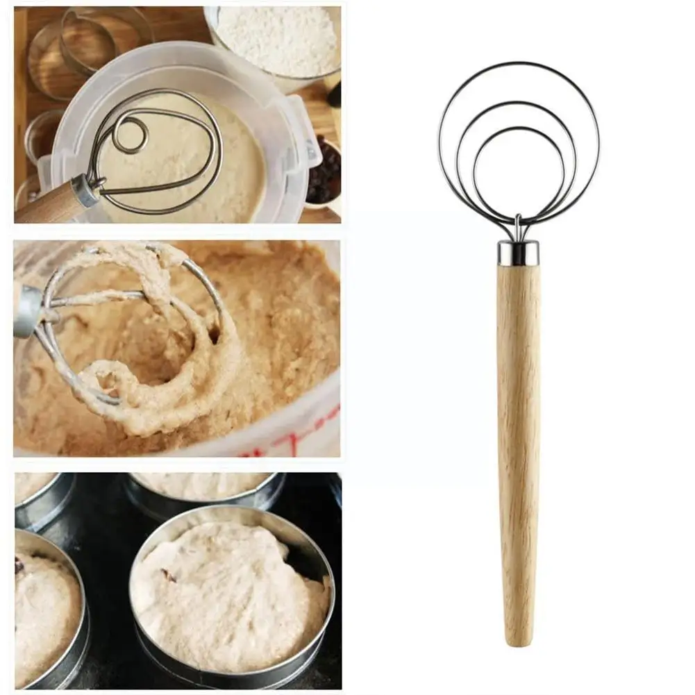 Danish Dough Whisk 9" Steel Dutch Style Bread Dough Whisk For Pastry Pizza Mixer Hook, Kitchen Accessories S3i2
Danish Dough Whisk 9" Steel Dutch Style Bread Dough Whisk For Pastry Pizza Mixer Hook, Kitchen Accessories S3i2
