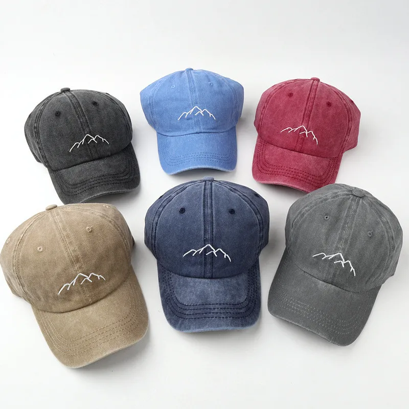 New Mountain Peak Embroidery Cap Outdoor Leisure Washed Baseball Caps Adjustable Hip Hop Hat Snapback Women Man Hats
New Mountain Peak Embroidery Cap Outdoor Leisure Washed Baseball Caps Adjustable Hip Hop Hat Snapback Women Man Hats
