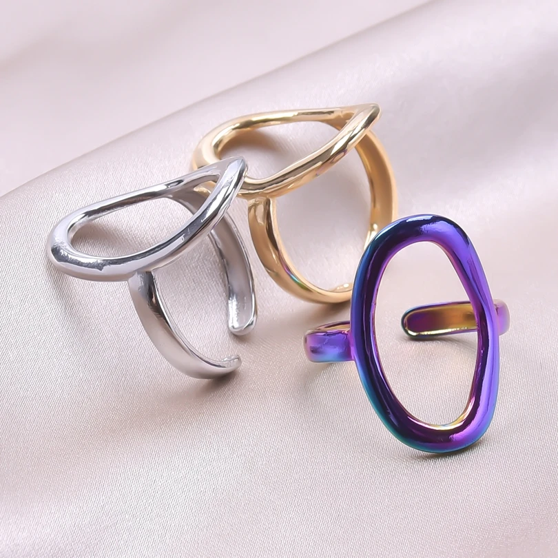 Hollow Geometry Oval Charm Rings For Women Men's Jewelry Stainless Steel Ring Korea 2023 Trend Y2k Bague Femme Acier Inoxydable
Hollow Geometry Oval Charm Rings For Women Men's Jewelry Stainless Steel Ring Korea 2023 Trend Y2k Bague Femme Acier Inoxydable