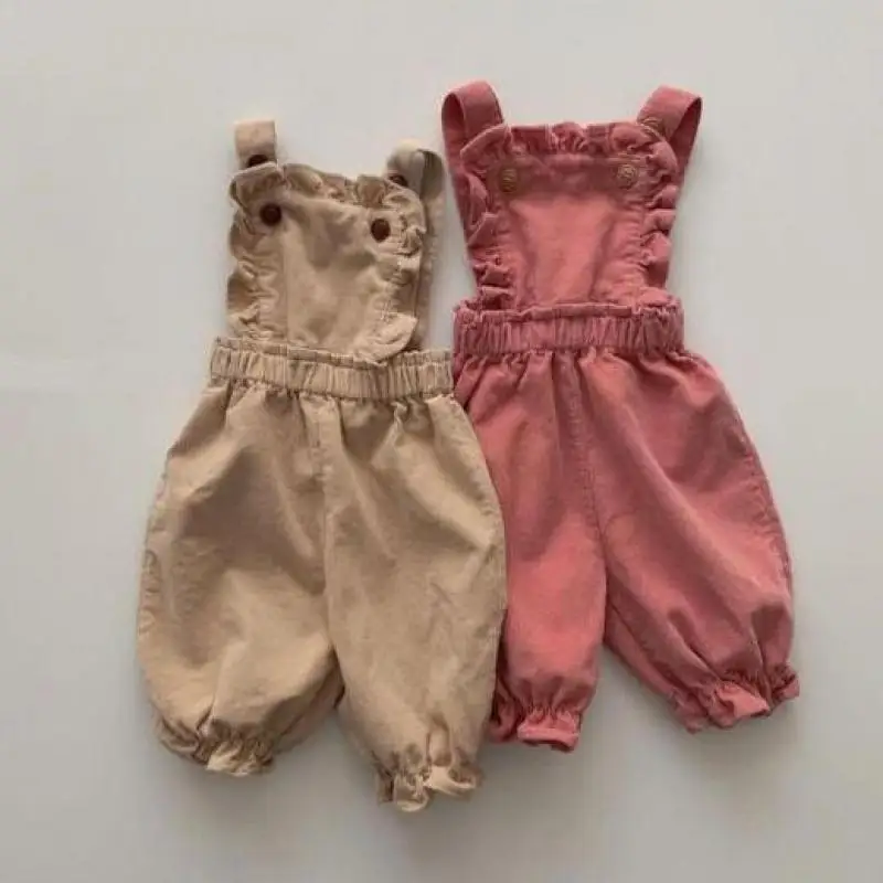 2022 Spring New Baby Girl Overalls Fashion Girls Corduroy Strap Pants Sleeveless Kids Jumpsuit Cute Infant Girl Clothes 1-4Y
2022 Spring New Baby Girl Overalls Fashion Girls Corduroy Strap Pants Sleeveless Kids Jumpsuit Cute Infant Girl Clothes 1-4Y