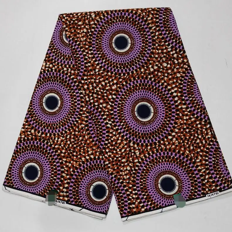 

2022 NEW Original Wax High Quality Africain Print Wax Fabric Tissue Wax 100% Cotton 6 yards a pieces for women dress
