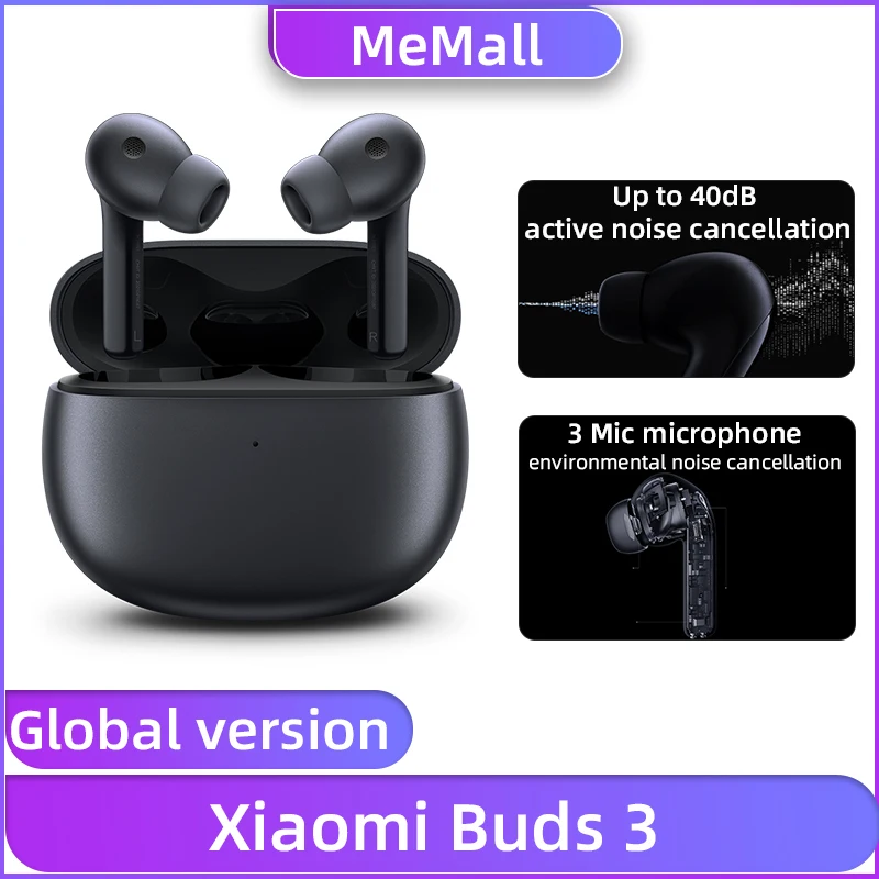 Global Version Xiaomi Buds 3 Wireless Earphone Active Noise Cancelling TWS Bluetooth 5.2 Earphones Wireless headphones For K50
Global Version Xiaomi Buds 3 Wireless Earphone Active Noise Cancelling TWS Bluetooth 5.2 Earphones Wireless headphones For K50