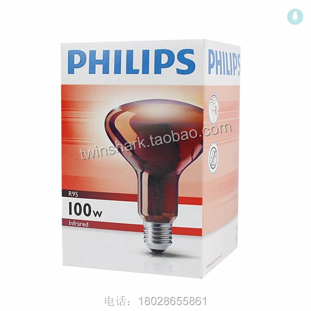 PHILIPS Philips Infrared Physiotherapy Beauty Insulation Bulb Infrared R95E 230V 100W E27 
PHILIPS Philips Infrared Physiotherapy Beauty Insulation Bulb Infrared R95E 230V 100W E27