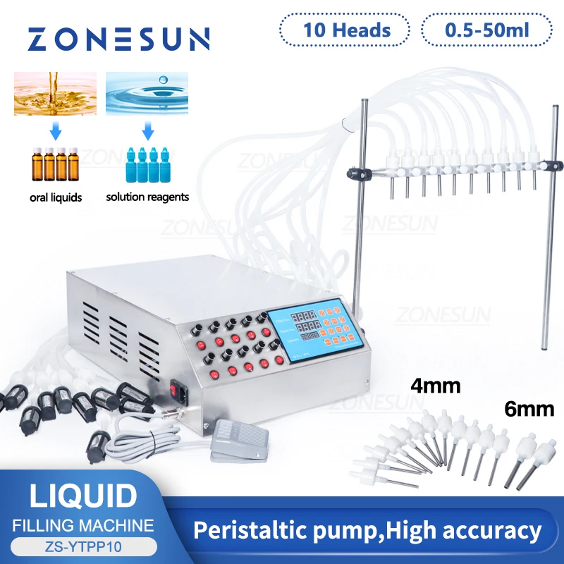 ZONESUN ZS-YTPP10 перистальтический насос, 10 головок, флакон для духов, маленькая ротовая разливочная машина для флаконов 0,5-50 мл, машина для наполнения
ZONESUN ZS-YTPP10 перистальтический насос, 10 головок, флакон для духов, маленькая ротовая разливочная машина для флаконов 0,5-50 мл, машина для наполнения