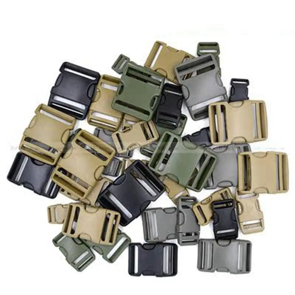 

1/2pcs 3 Colors Side Release Buckle Plastic Inner Diameter 20/25/38/50mm Camp Bag Parts Curved Buckles Outdoor Tools