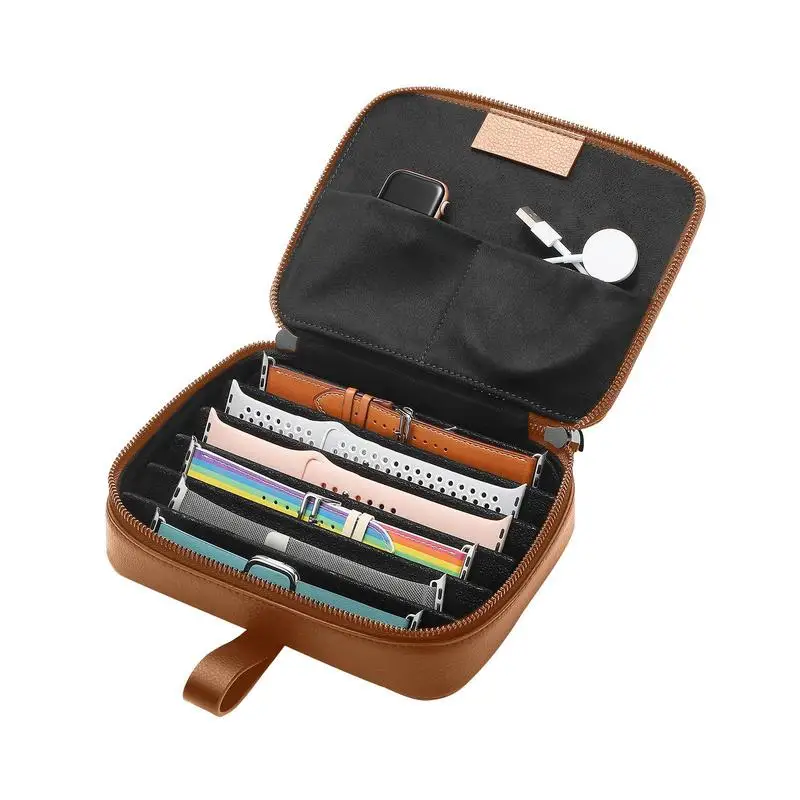 Watch Band Case Space-saving Leather Watch Strap Storage Bag Smart Watch Strap Case Double Zippers Dustproof Bag
Watch Band Case Space-saving Leather Watch Strap Storage Bag Smart Watch Strap Case Double Zippers Dustproof Bag