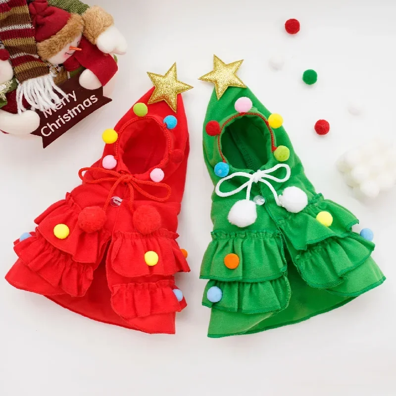 Merry Christmas Pet Clothes Dog Cloak Pet Cape And Shawl Puppy Cosplay Santa Tree Costume Happy Festival Coat Supplies Wholesale 
Merry Christmas Pet Clothes Dog Cloak Pet Cape And Shawl Puppy Cosplay Santa Tree Costume Happy Festival Coat Supplies Wholesale