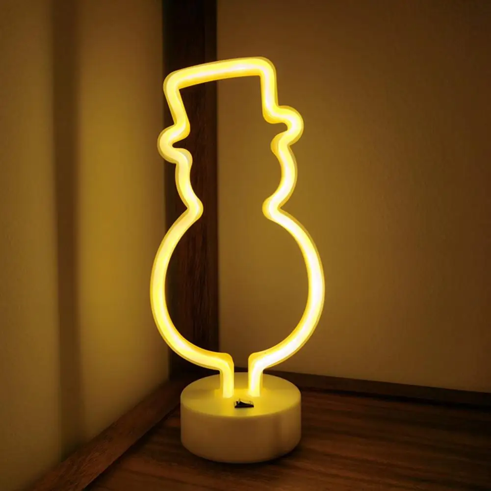Led Neon Light Snowman Neon Light Usb/battery Operated Led Sign Lamp Decoration Non-glaring Energy-saving Decorative Neon Light
Led Neon Light Snowman Neon Light Usb/battery Operated Led Sign Lamp Decoration Non-glaring Energy-saving Decorative Neon Light