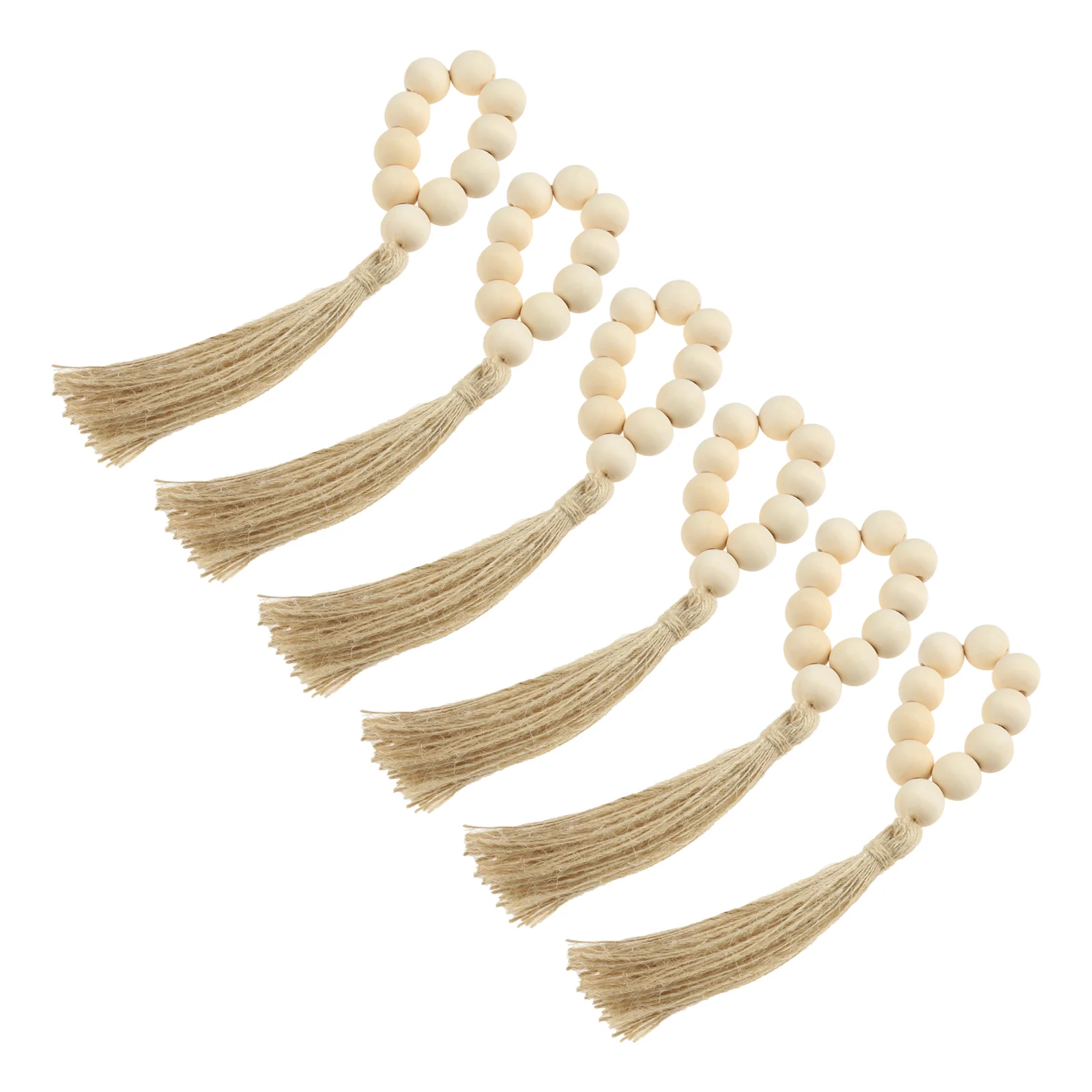 6pcs Nature Wood Bead Napkin Ring Holder with Tassel Elastic Wooden Napkins Buckle Classic Rustic Wedding Party Decor Tabletop
6pcs Nature Wood Bead Napkin Ring Holder with Tassel Elastic Wooden Napkins Buckle Classic Rustic Wedding Party Decor Tabletop