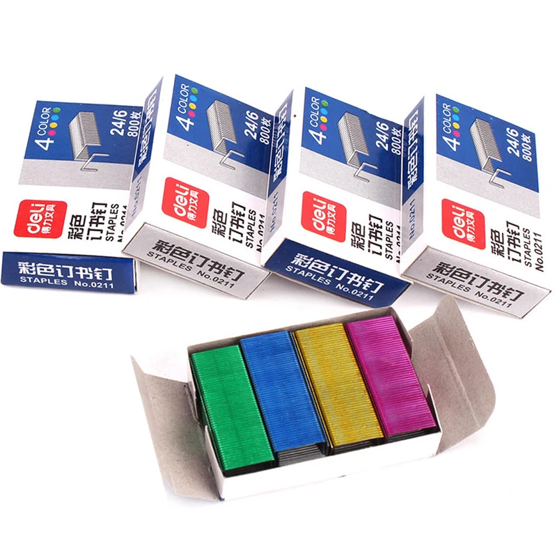 5 boxes 4000Pcs Metal 24/6 Rose Gold Staples Normal Standard Colored Staples School Paper Stapler Office Binding Stationery
5 boxes 4000Pcs Metal 24/6 Rose Gold Staples Normal Standard Colored Staples School Paper Stapler Office Binding Stationery