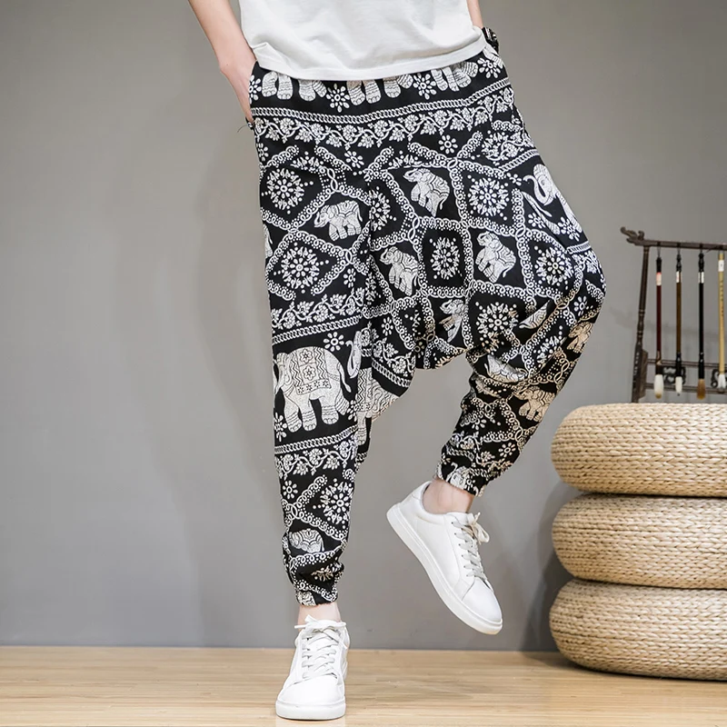 Baggy Cotton Linen Men's Women's Harem Pants Hip Hop Wide Leg Trousers Casual Loose Vintage Nepal Style Pants Size M-5XL
Baggy Cotton Linen Men's Women's Harem Pants Hip Hop Wide Leg Trousers Casual Loose Vintage Nepal Style Pants Size M-5XL