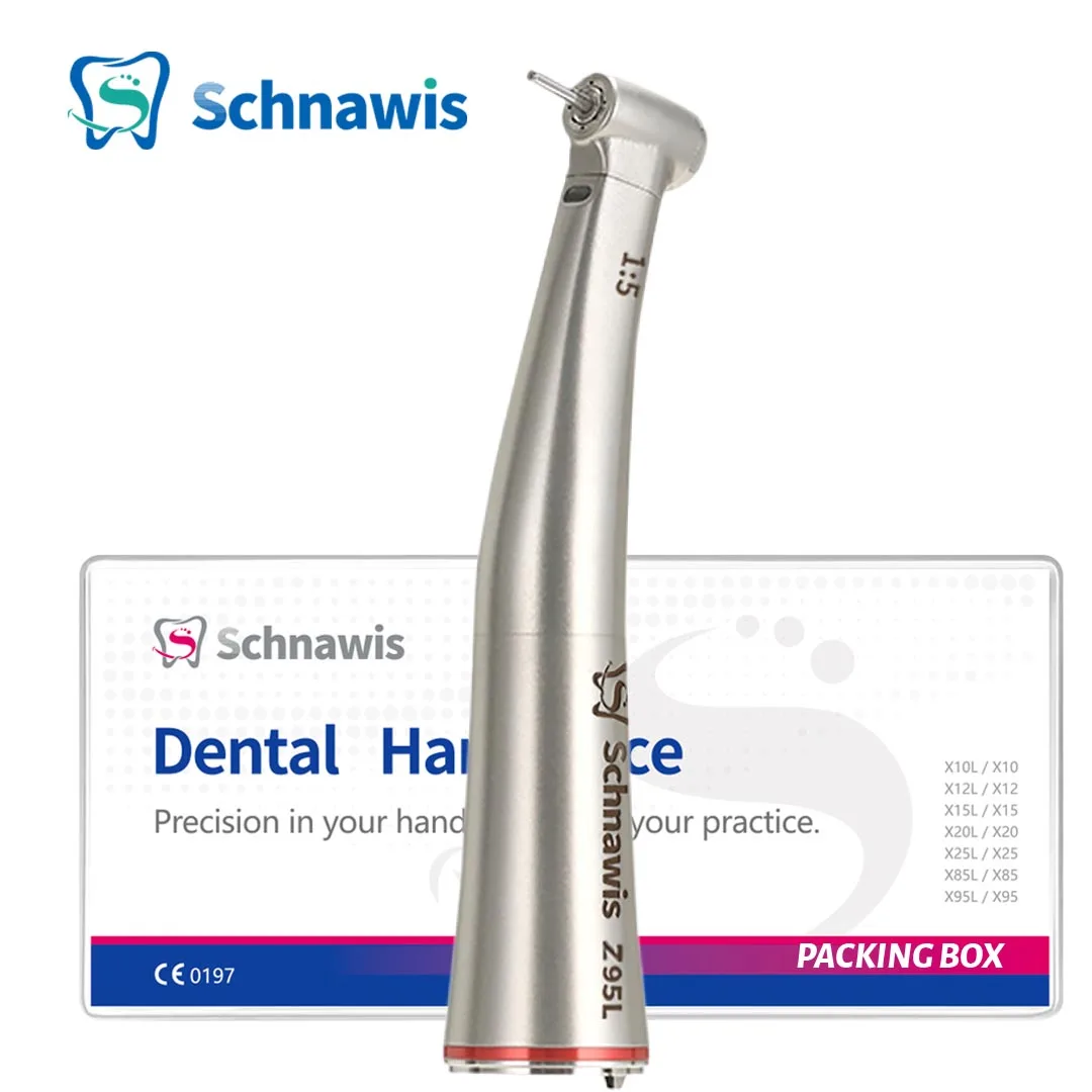

Z95L Dentistry Against Contra Angle Handpiece Mini Head Dental 1:5 Increasing Speed Handpiece Electric Hand Piece Optic Fiber