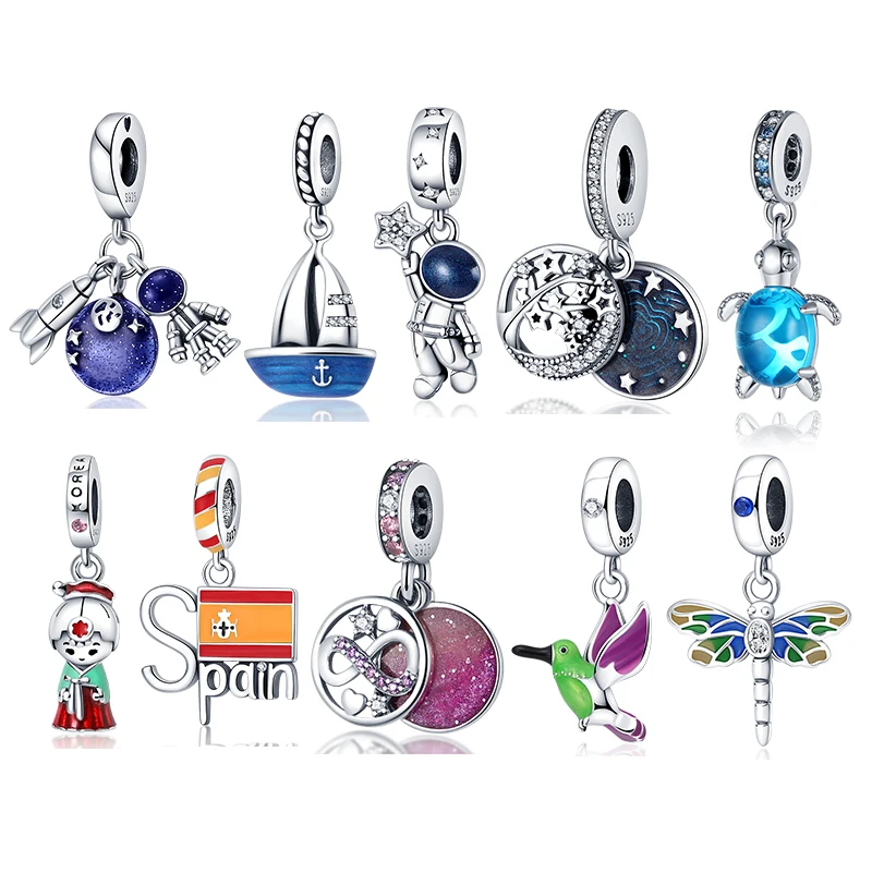 925 Sterling Silver Woman Jewelry Ocean Series Narwhal Charm Starfish Ocean Waves & fish Beads fit 3mm Bracelet DIY Pendant
925 Sterling Silver Woman Jewelry Ocean Series Narwhal Charm Starfish Ocean Waves & fish Beads fit 3mm Bracelet DIY Pendant