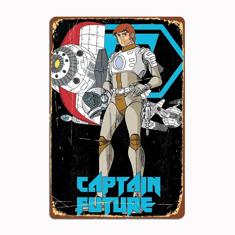 Captain Future Crew Metal Sign Mural Painting Cinema Living Room Cinema Funny Tin Poster Retro Man Cave Home Tavern
Captain Future Crew Metal Sign Mural Painting Cinema Living Room Cinema Funny Tin Poster Retro Man Cave Home Tavern