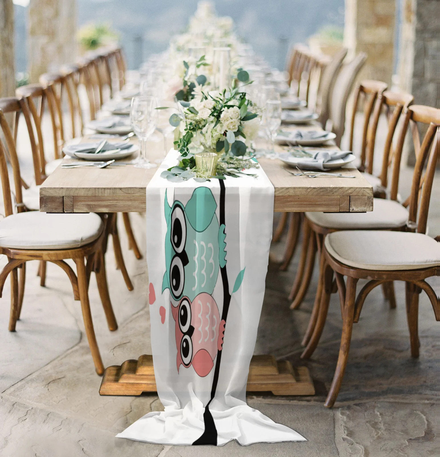 Owl Branch Cartoon Cute New Chiffon Table Runner Room Decor Birthday Party Wedding Decoration Tulle Table Runner
Owl Branch Cartoon Cute New Chiffon Table Runner Room Decor Birthday Party Wedding Decoration Tulle Table Runner