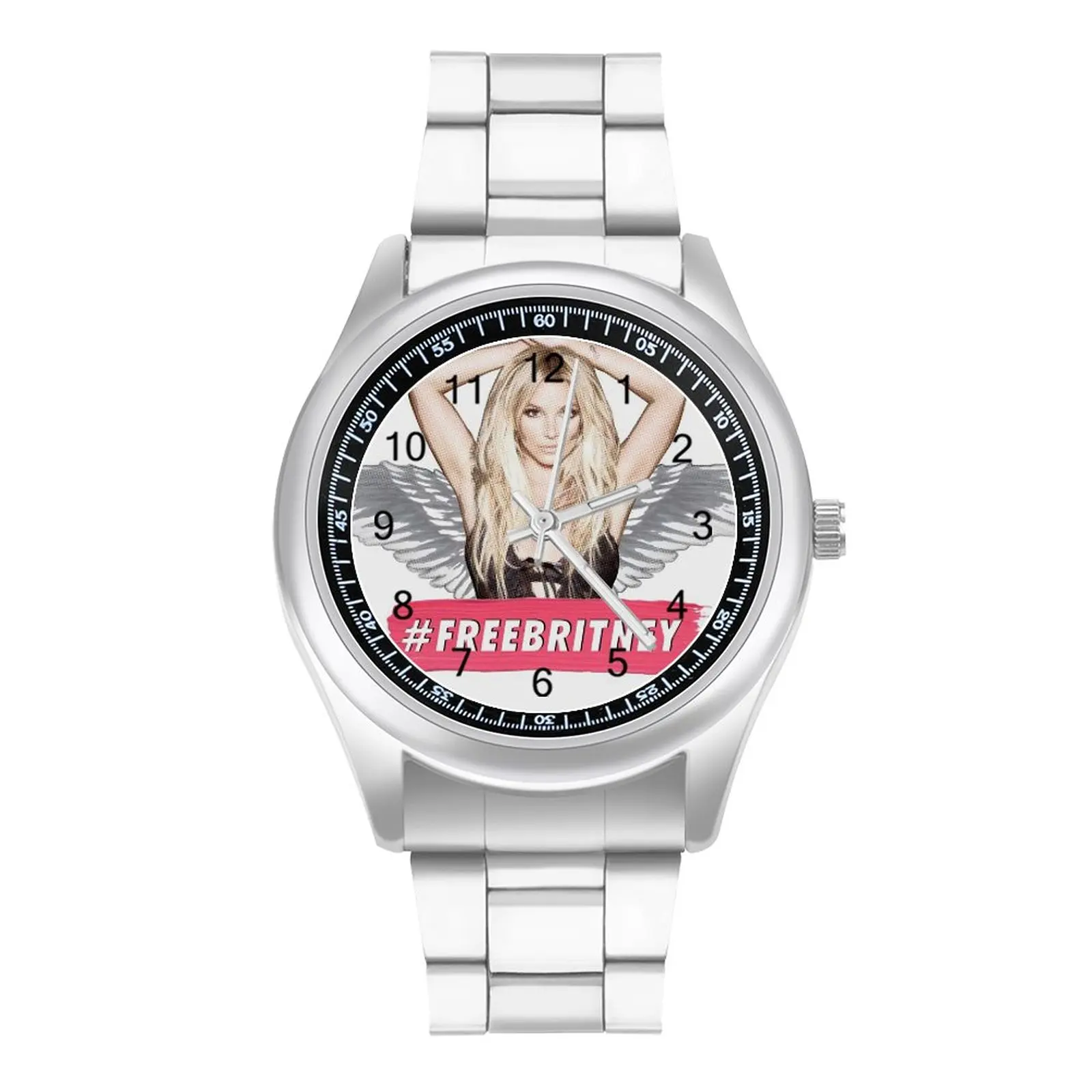 FREE BRITNEY Quartz Watch Freedom Design Fancy Wrist Watch Steel New Home Girl Wristwatch
FREE BRITNEY Quartz Watch Freedom Design Fancy Wrist Watch Steel New Home Girl Wristwatch