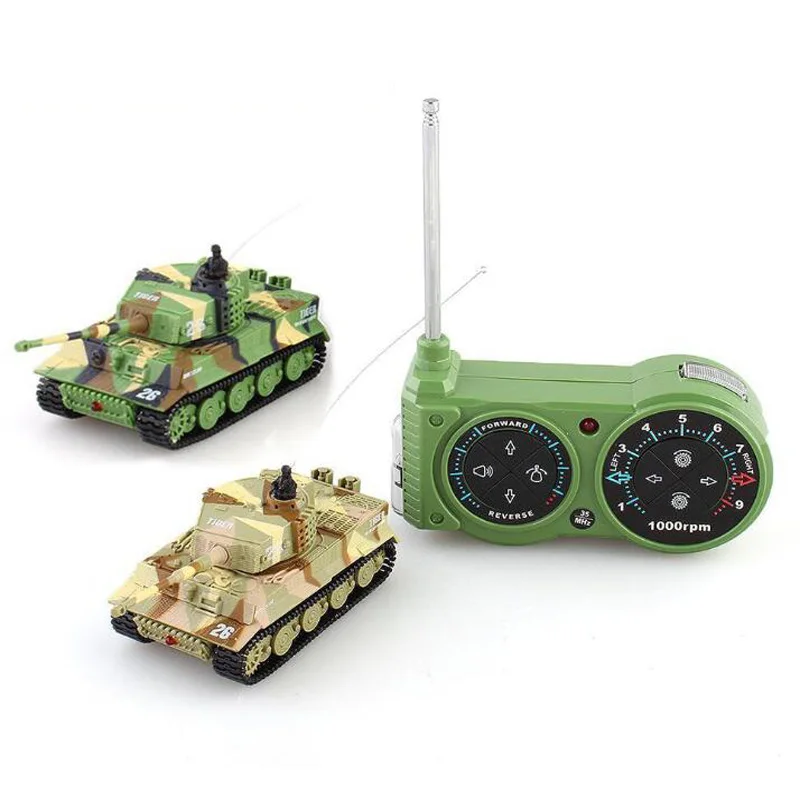 

2117 1:72 Mini RC Tanks Model Military Electric Radio Control Vehicle Portable Battle Tanks Simulation Gifts Toys for children