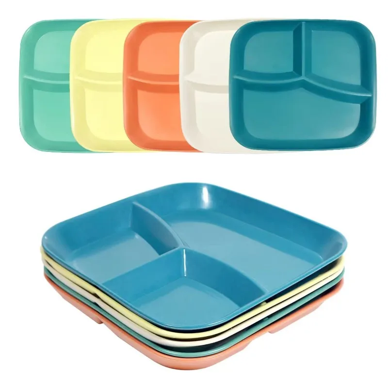 Inyahome 1/4/10 PCS Unbreakable Wheat Portion Control Dinner Plates 3 Compartment Square Kids Food Divider Plates Microwaveable
Inyahome 1/4/10 PCS Unbreakable Wheat Portion Control Dinner Plates 3 Compartment Square Kids Food Divider Plates Microwaveable