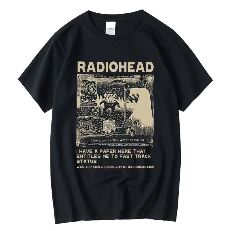 Radiohead Print T Shirt Men Vintage Hip Hip T-Shirt North America Tour Rock Boy Streetwear Tees Men Women Cotton Oversized Tops
Radiohead Print T Shirt Men Vintage Hip Hip T-Shirt North America Tour Rock Boy Streetwear Tees Men Women Cotton Oversized Tops