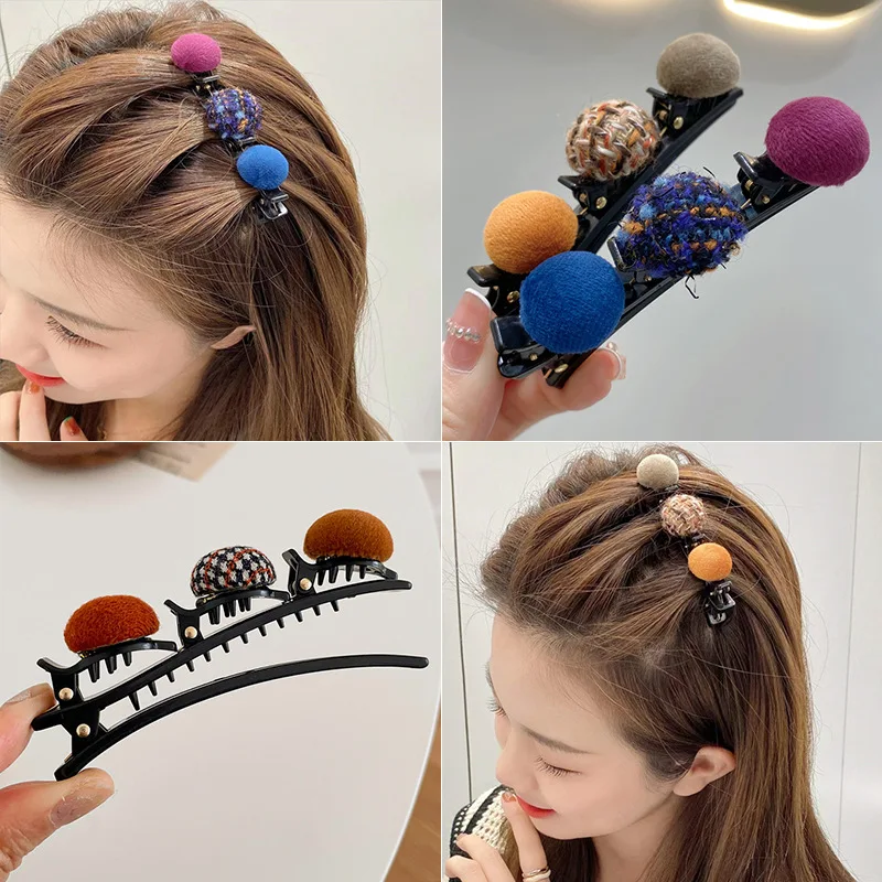 Kid Flocking Braid Ball Duck Beak Clip Hair Clip for Women Japanese Accessories for Girl Korean Hair Pins 2022 Summer Wholesale
Kid Flocking Braid Ball Duck Beak Clip Hair Clip for Women Japanese Accessories for Girl Korean Hair Pins 2022 Summer Wholesale