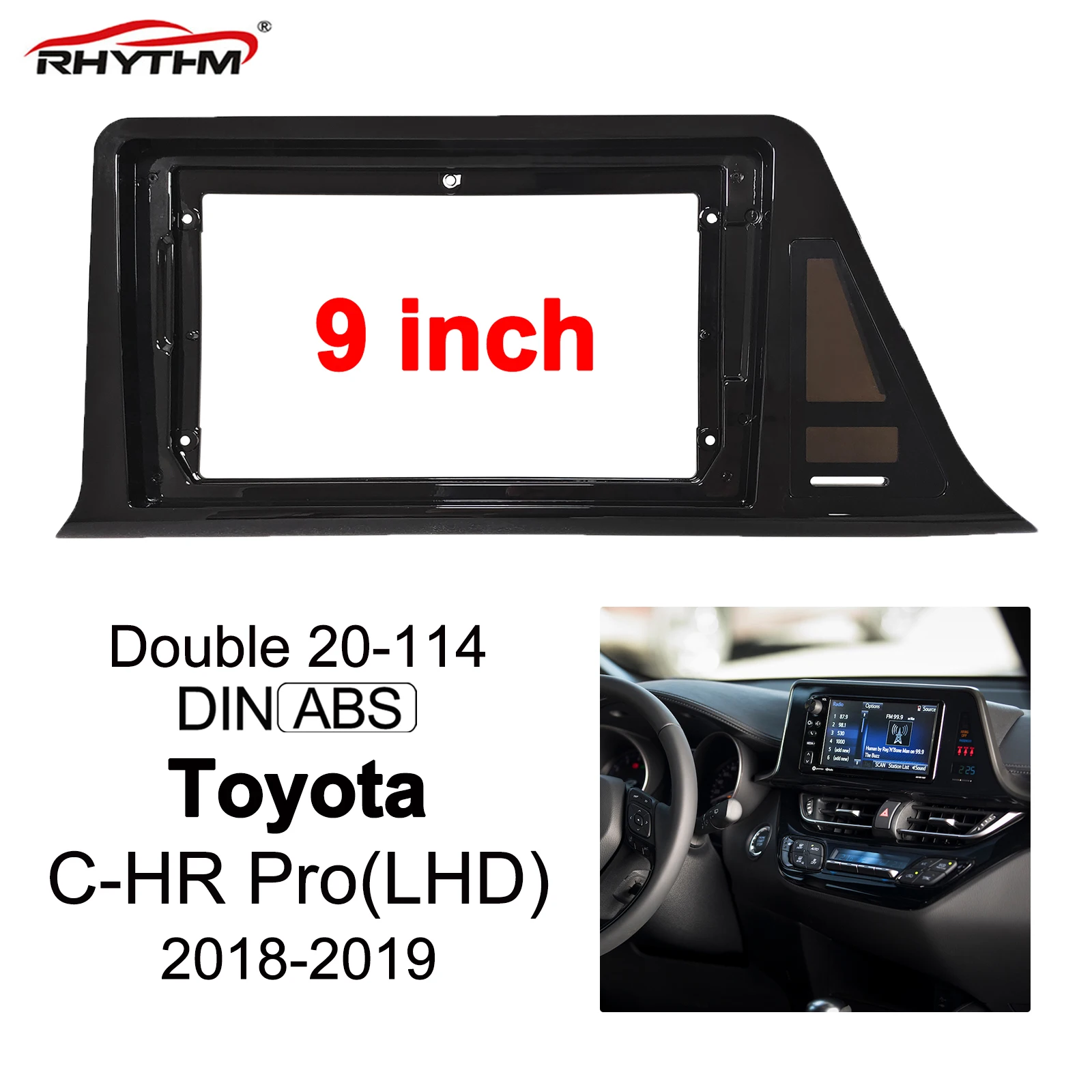 9-дюймовая Автомобильная панель для Toyota C-HR Pro (LHD) 2018-2019, двойной разъем для приборной панели, адаптер для аудиоустановки, панель для автомобил...
9-дюймовая Автомобильная панель для Toyota C-HR Pro (LHD) 2018-2019, двойной разъем для приборной панели, адаптер для аудиоустановки, панель для автомобил...