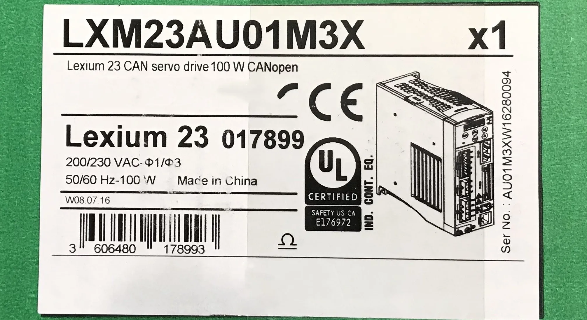 Новые оригинальные LXM23AU01M3X LXM23AU02M3X LXM23AU04M3X LXM23AU07M3X LXM23AU10M3X LXM23AU20M3X LXM23AU15M3X LXM23AU30M3X
Новые оригинальные LXM23AU01M3X LXM23AU02M3X LXM23AU04M3X LXM23AU07M3X LXM23AU10M3X LXM23AU20M3X LXM23AU15M3X LXM23AU30M3X