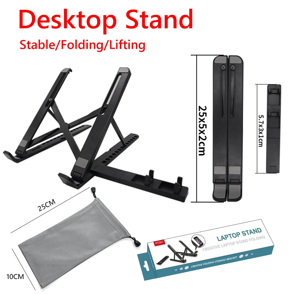 Foldable Laptop Stand Portable Notebook Support Base Holder Adjustable Riser Cooling Bracket for Laptop Tablet Phone Accessories
Foldable Laptop Stand Portable Notebook Support Base Holder Adjustable Riser Cooling Bracket for Laptop Tablet Phone Accessories