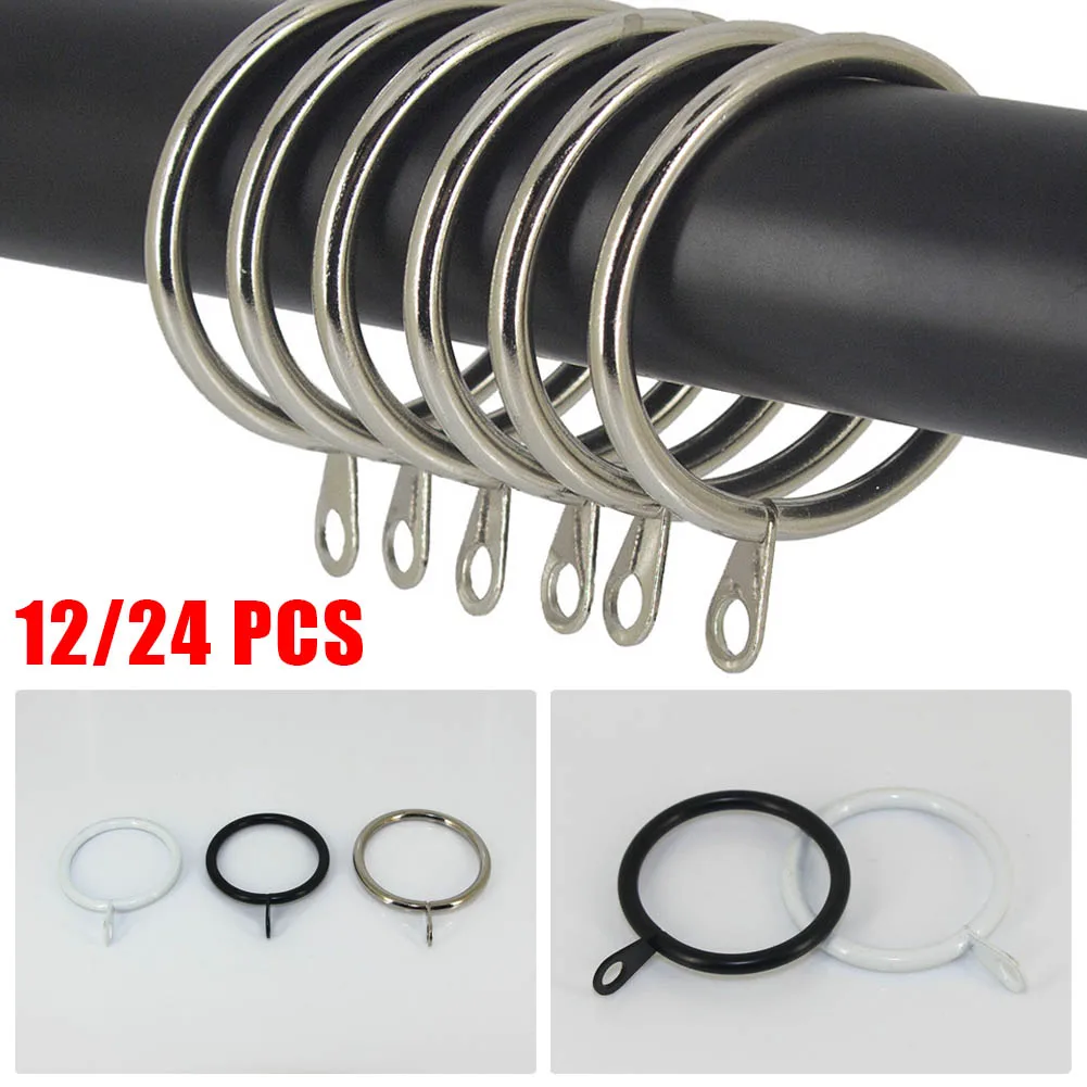 House Curtain Decorative Accessorie Rings Hanging Polished Hooks Iron For Rods Pole Voile Heavy Duty Treatment Hardware 12/24pcs
House Curtain Decorative Accessorie Rings Hanging Polished Hooks Iron For Rods Pole Voile Heavy Duty Treatment Hardware 12/24pcs