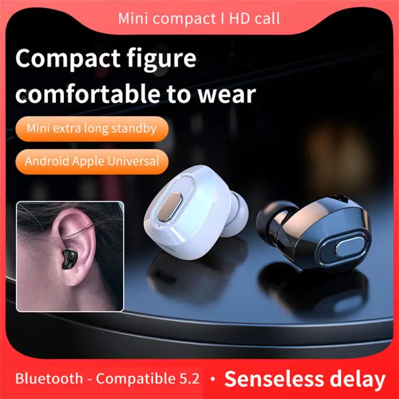 T13 Mini In-ear Wireless Bluetooth-compatible 5.2 Earphones Business Headset HiFi Sport Headphone With Mic Handsfree Earbuds
T13 Mini In-ear Wireless Bluetooth-compatible 5.2 Earphones Business Headset HiFi Sport Headphone With Mic Handsfree Earbuds