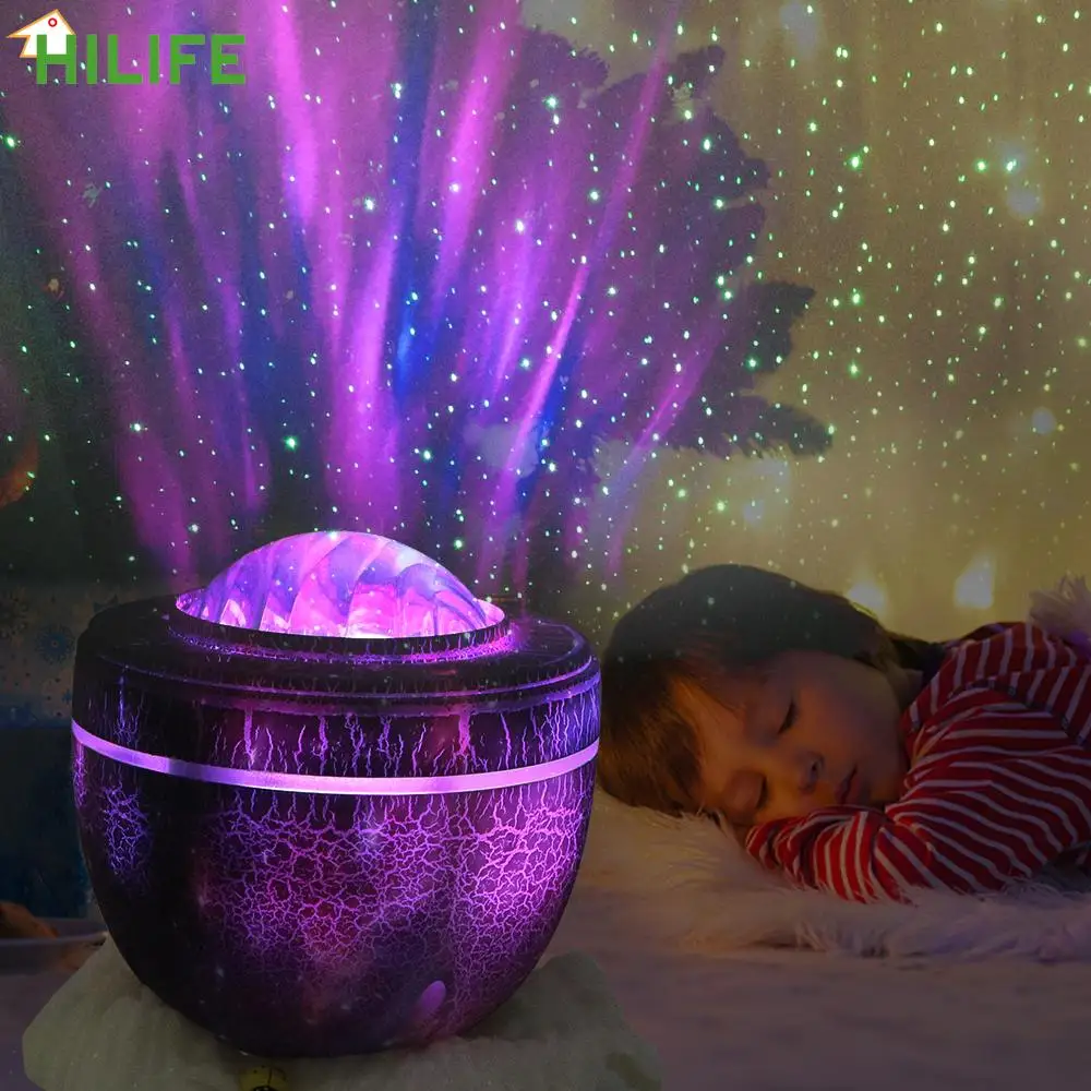 

С Bluetooth музыкальный динамик Динозавр яйцо Ночной свет Звездное небо Проектор спальня декоративный Галактический Звездный проектор
