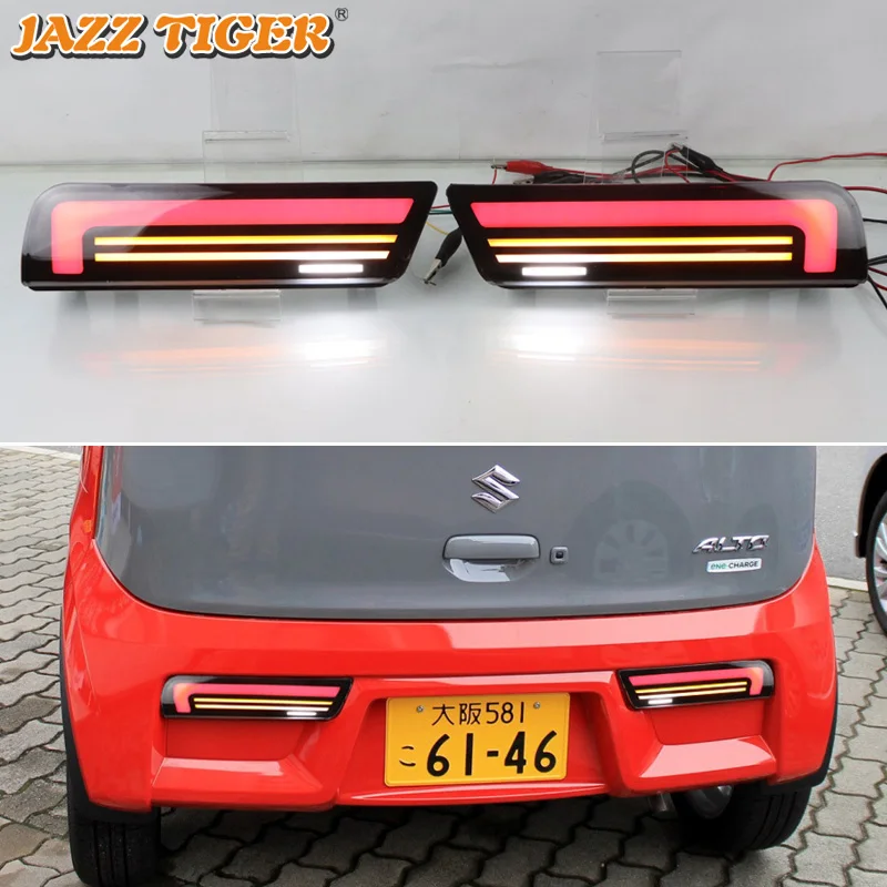 

JG Car LED Taillight For Suzuki Alto 2016-2022 12V Rear Running Lamp Brake Reverse Dynamic Turn Signal Taillamp
