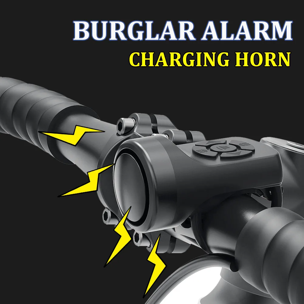 120db Road Bicycle Electric Loud Horn USB Rechargeable Bike Safety Warning Bicycle Handlebar Alarm Bell With 4 Sounds Bike Parts
120db Road Bicycle Electric Loud Horn USB Rechargeable Bike Safety Warning Bicycle Handlebar Alarm Bell With 4 Sounds Bike Parts