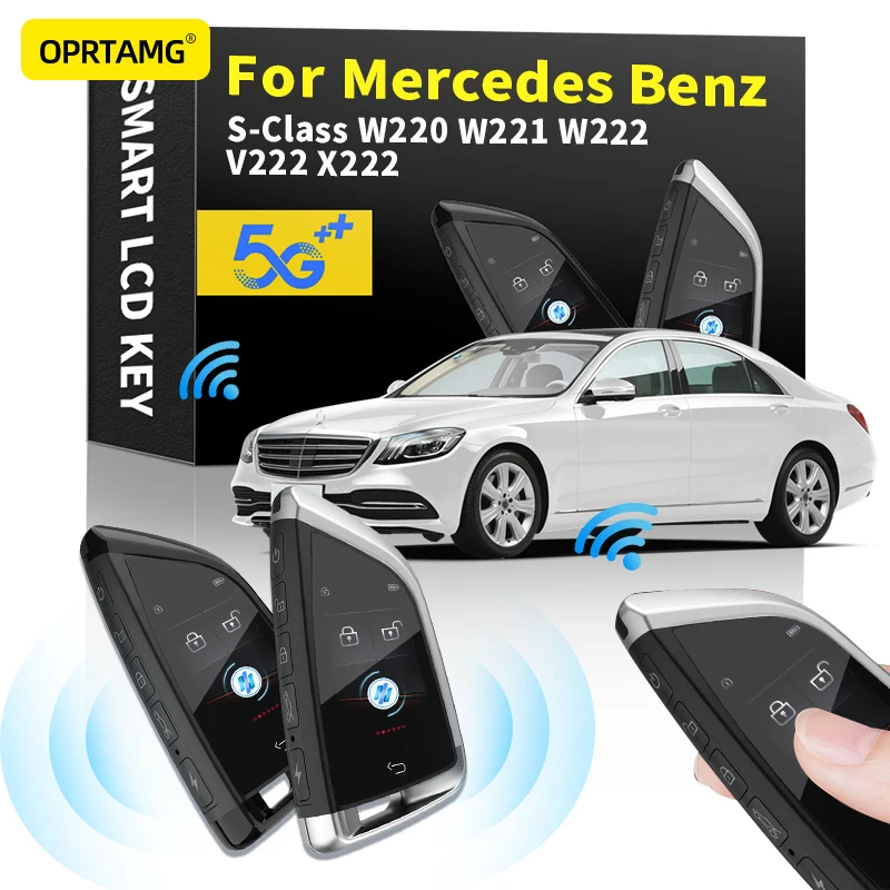 

Keyles Entry Remote Car Key Modified Smart LCD For Mercedes Benz S-Class W220 W221 W222 V222 X222 2000-2018 2019 2020 2021 2022