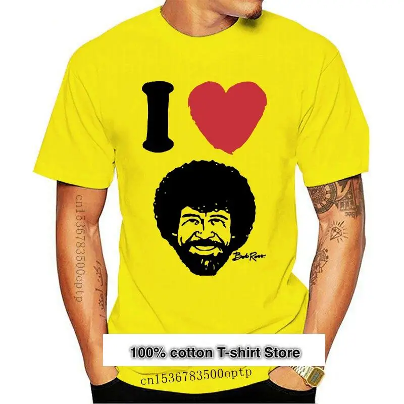 Camiseta de Bob Ross I Heart para hombres y Women, camisa Vintage с cuello Round Do, 100% algodón, nueva 
Camiseta de Bob Ross I Heart para hombres y Women, camisa Vintage с cuello Round Do, 100% algodón, nueva