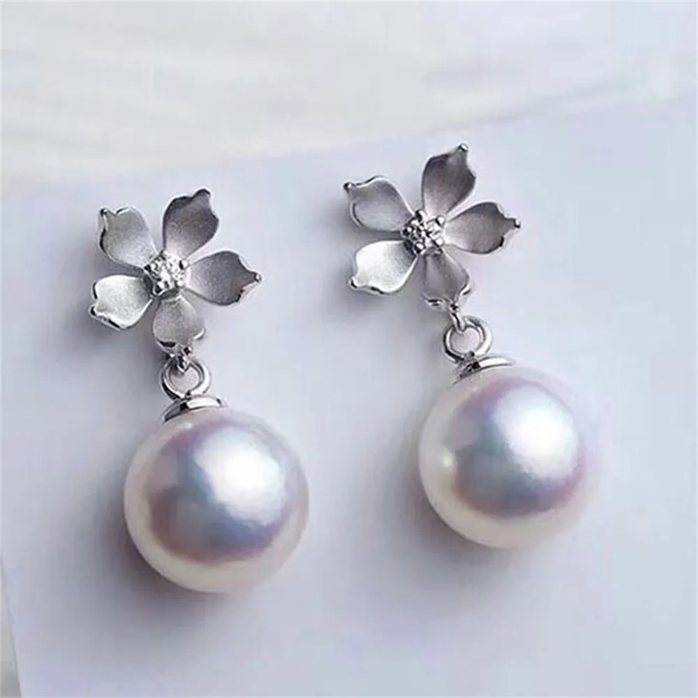 DIY Pearl Accessories 925 Silver Ear Nail Empty Holder Small Flower Frosted Pearl Eardrop Holder Suitable for Mounting 8-12mm
DIY Pearl Accessories 925 Silver Ear Nail Empty Holder Small Flower Frosted Pearl Eardrop Holder Suitable for Mounting 8-12mm