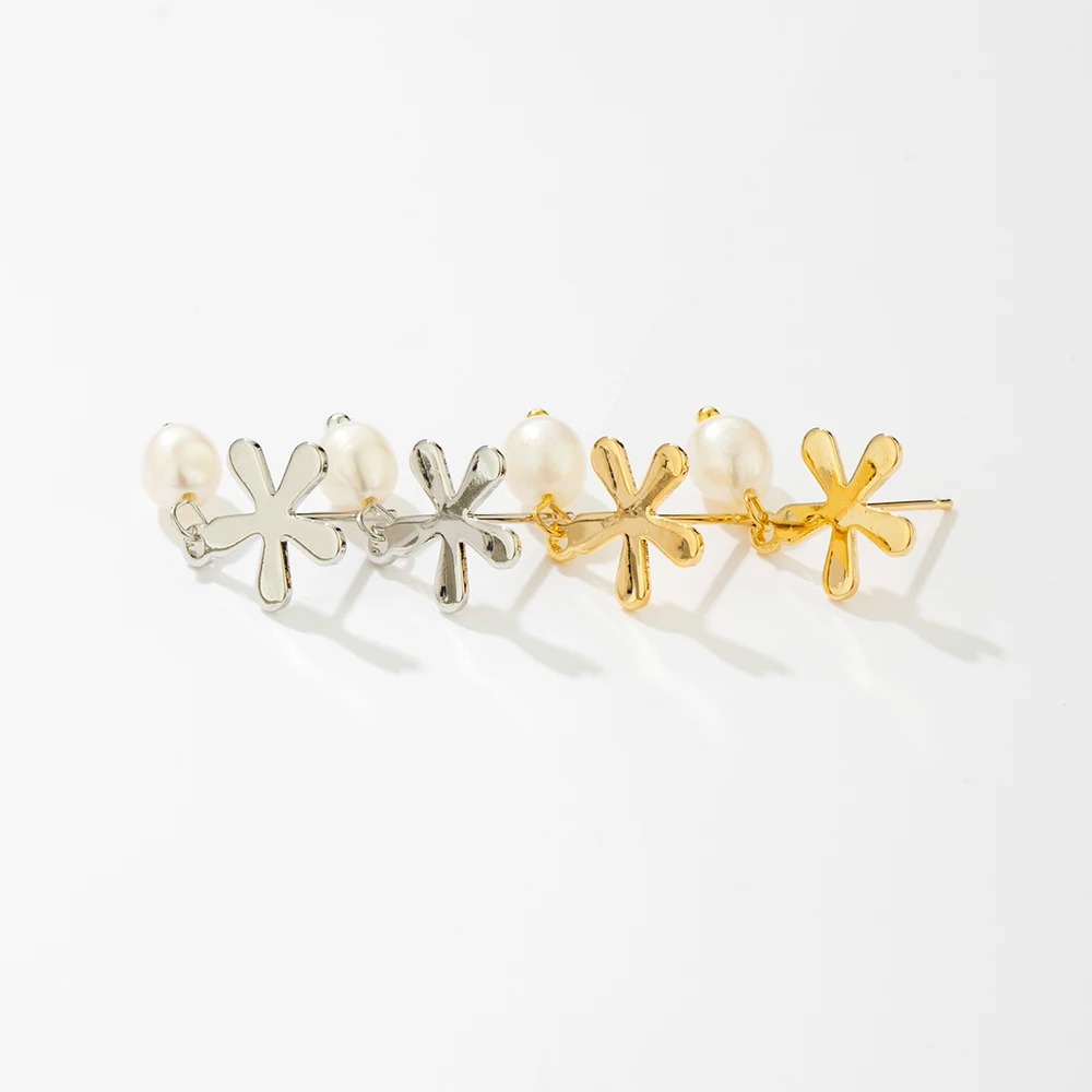 Fashion Glossy Metal Vintage Flower Pearl Dagle Earrings Geomewtric Elegant Gold Earrings For Women Jewelry Gift
Fashion Glossy Metal Vintage Flower Pearl Dagle Earrings Geomewtric Elegant Gold Earrings For Women Jewelry Gift