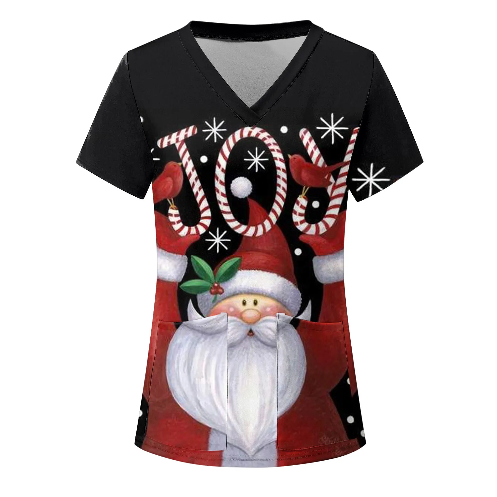 Merry Christmas Scrubs Medical Uniforms Women Short Sleeve V-neck Tops Working Blouse Beauty Health Navidad enfermeria
Merry Christmas Scrubs Medical Uniforms Women Short Sleeve V-neck Tops Working Blouse Beauty Health Navidad enfermeria
