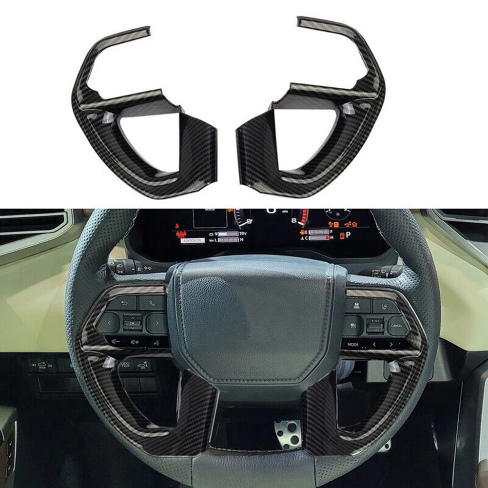 Steering Wheel Button Panel 2pcs ABS Plastic Add Beauty Black Carbon Fiber High Quality Steering Wheel Cover Trim
Steering Wheel Button Panel 2pcs ABS Plastic Add Beauty Black Carbon Fiber High Quality Steering Wheel Cover Trim